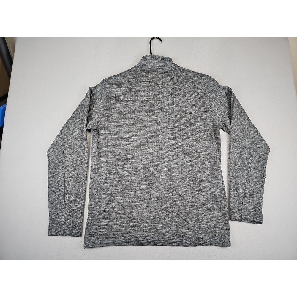 U Of M Michigan Wolverines Pro Edge 1/4 Zip Athletic Pullover Men's Medium Gray - Picture 6 of 8